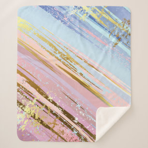 Couverture Sherpa Arrière - plan rose texturé