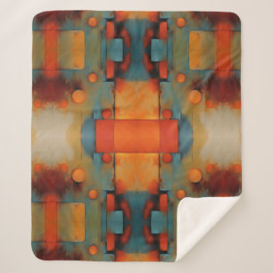 Couverture Sherpa Art abstrait