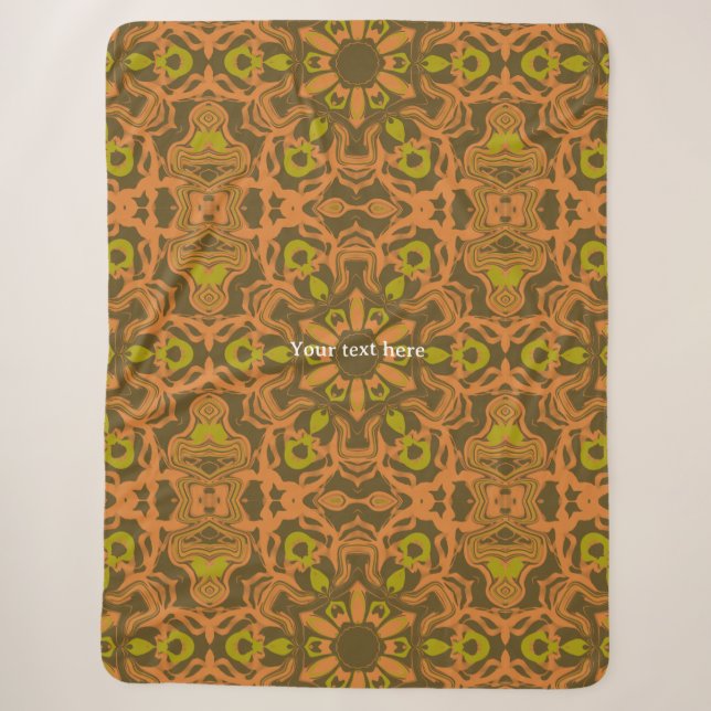 Couverture Sherpa Art de mandala liquide hivernal chaud  (Devant)