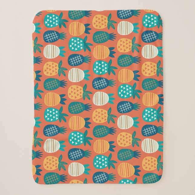 Couverture Sherpa Art des couchers de soleil tropicaux (Devant)