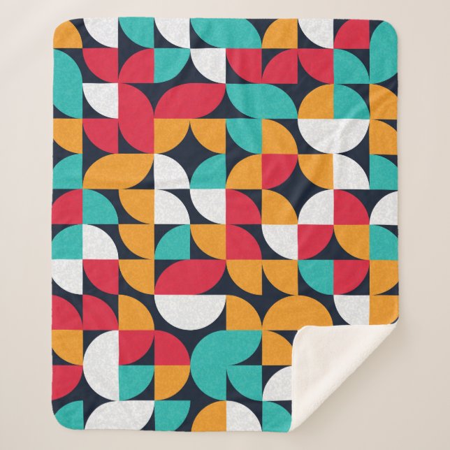 Couverture Sherpa Art Générique : Motif triangle coloré (Devant)