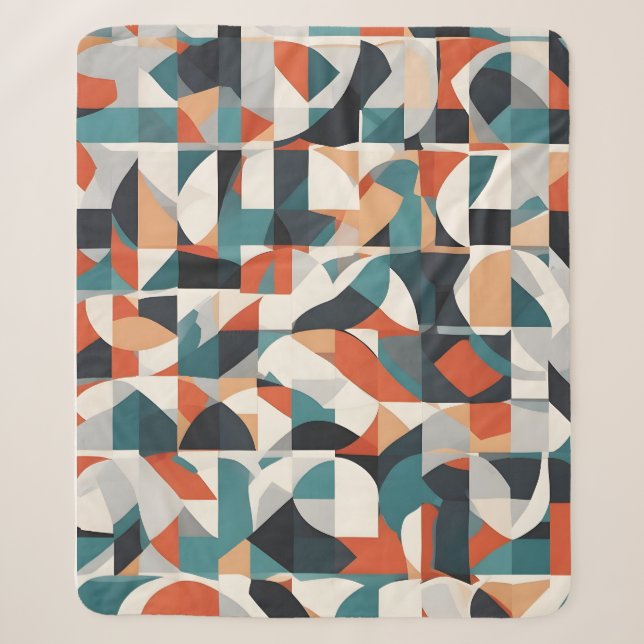 Couverture Sherpa Art moderne abstrait (Devant)