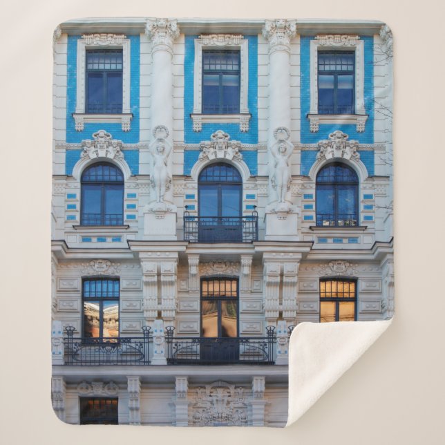 Couverture Sherpa Art Nouveau architecture in Riga, Latvia (Devant)