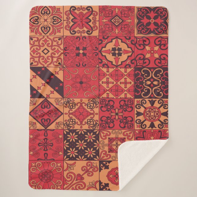 Couverture Sherpa Art traditionnel (Devant)