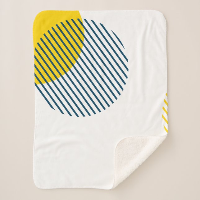 Couverture Sherpa Art urbain abstrait moderne, simple, minimal et te (Devant)