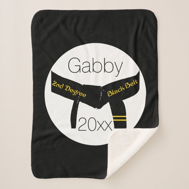 Couverture Sherpa Arts martiaux Ceinture noire deuxième degré (Devant)