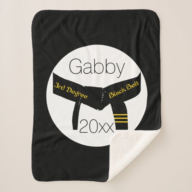 Couverture Sherpa Arts martiaux - Ceinture noire troisième degré (Devant)