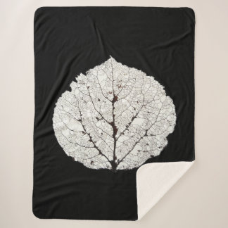 Couverture Sherpa Aspen Feuille Squelette 1