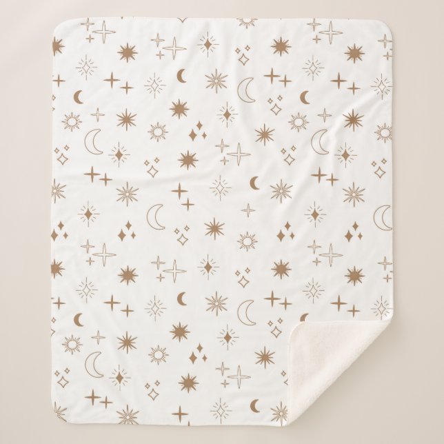 Couverture Sherpa Astrologie Star Motif (Devant)