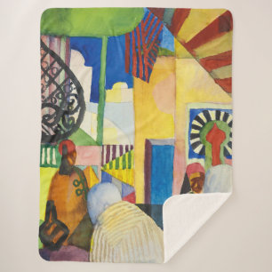 Couverture Sherpa Au Bazar   Auguste Macke  