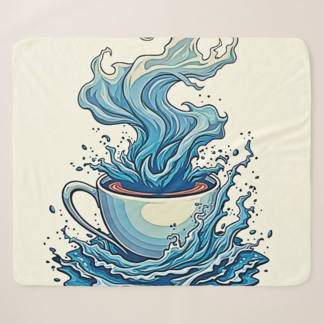 Couverture Sherpa Au-delà de la tasse quotidienne (Devant (Horizontal))