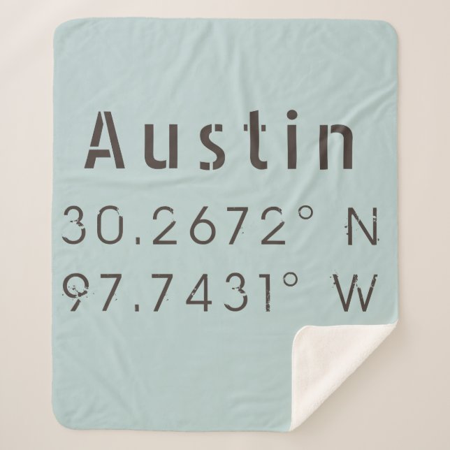 Couverture Sherpa Austin Latitude et Longitude (Devant)