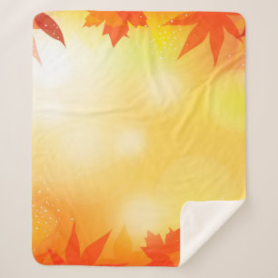 Couverture Sherpa Automne arrière - plan bokeh chute nature