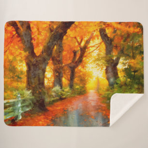 Couverture Sherpa Automne/Automne/Automne/Feuille/Nature