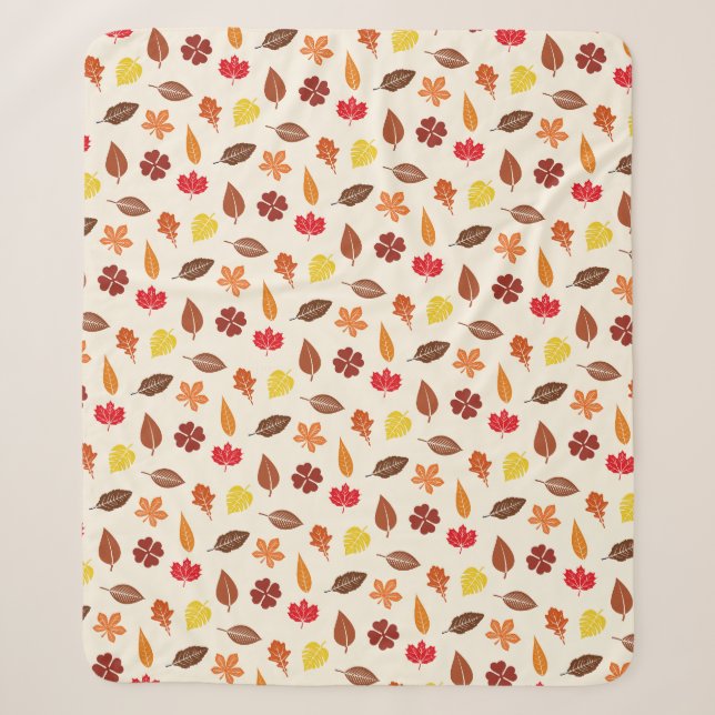 Couverture Sherpa Automne Feuilles d'automne sur un Arrière - plan d (Devant)