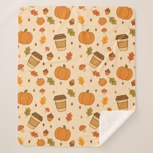 Couverture Sherpa Autumn Coffee (Devant)