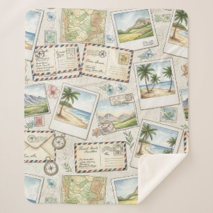 Couverture Sherpa Aventure de la poste aérienne vintage (1)