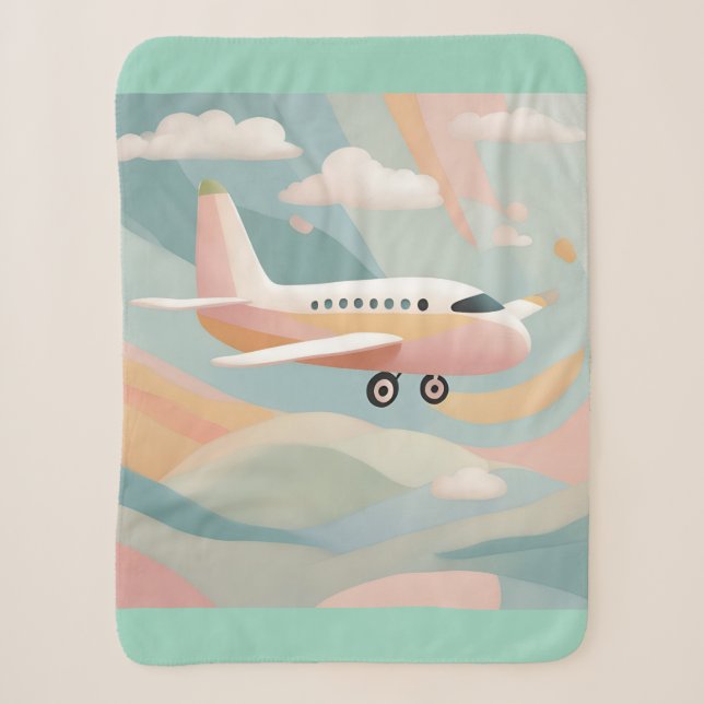 Couverture Sherpa Avion art IA  (Devant)