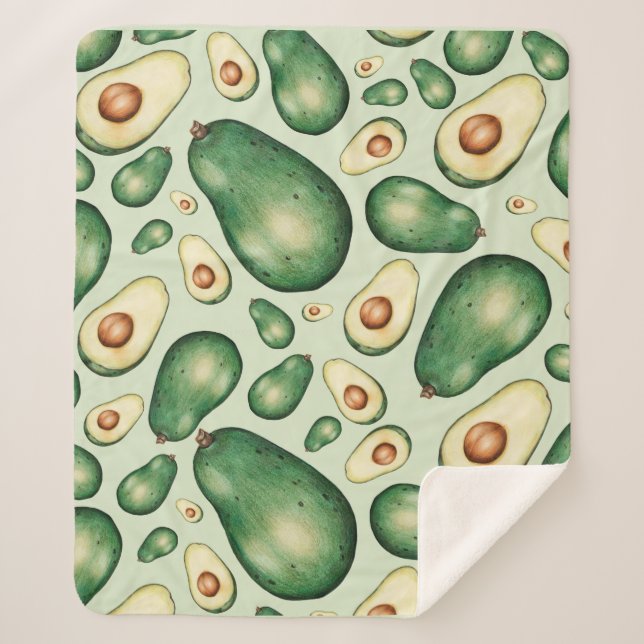 Couverture Sherpa Avocado (Devant)