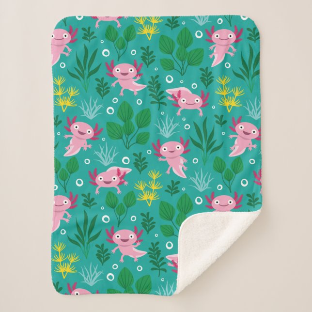 Couverture Sherpa Axolotl Sherpa Blanket (Devant)
