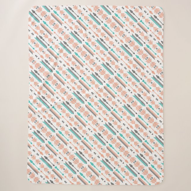 Couverture Sherpa Aztec Arrow Motif (Devant)