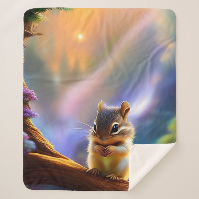 Couverture Sherpa Baby Chipmunk (Devant)