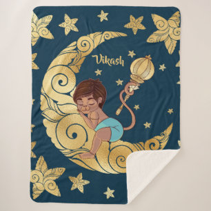 Couverture Sherpa Baby Hanuman s'est endormi sur la lune entre les 