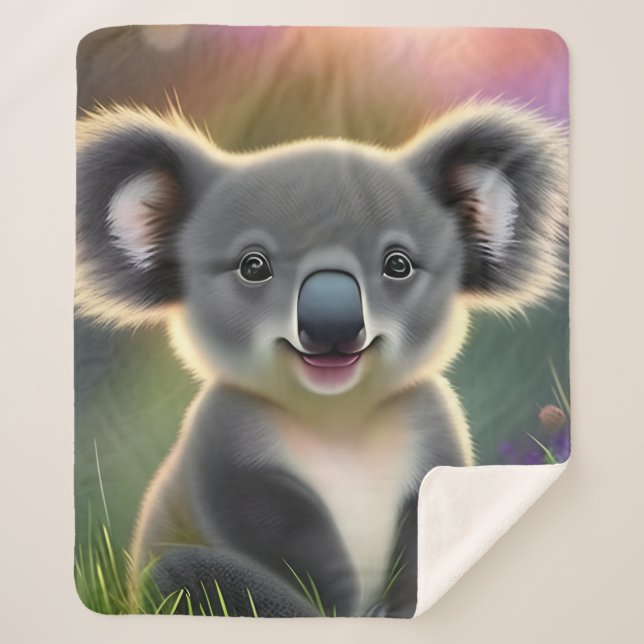 Couverture Sherpa Baby Koala (Devant)