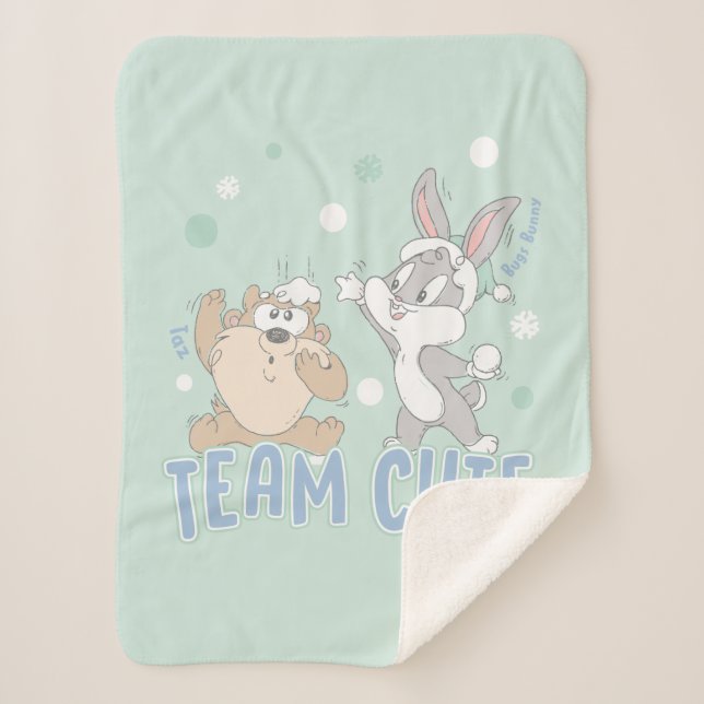 Couverture Sherpa Baby TAZ™ & BUGS BUNNY™ Team Cute (Devant)