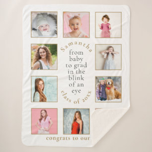 Couverture Sherpa Baby to Grad 10 Over the Years Photos Nom Grad