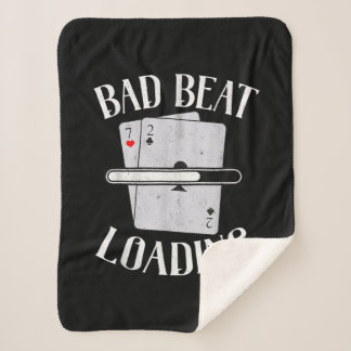 Couverture Sherpa Bad Beat Chargement Texas Holdem Casino Funny Poke