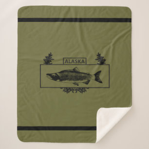 Couverture Sherpa Badge de pêcheur de combat de l'Alaska