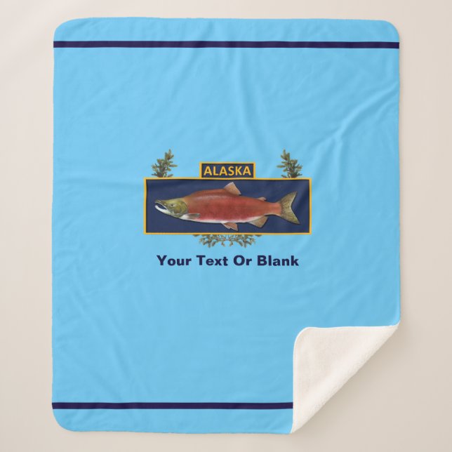 Couverture Sherpa Badge du pêcheur de combat de l'Alaska (Devant)