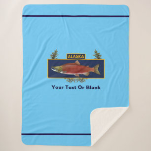 Couverture Sherpa Badge du pêcheur de combat de l'Alaska