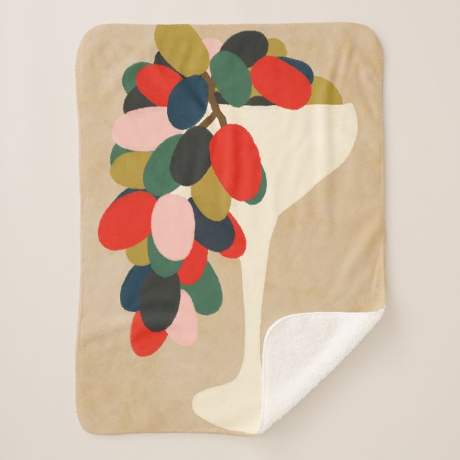 Couverture Sherpa Baie de raisins (Devant)