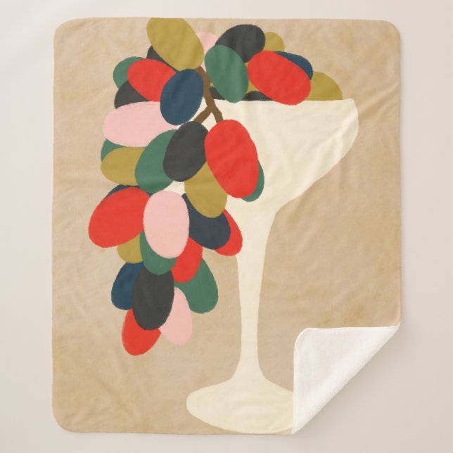 Couverture Sherpa Baie de raisins (Devant)