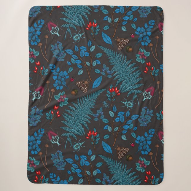 Couverture Sherpa Baies forestières, feuilles et boeufs 1 (Devant)