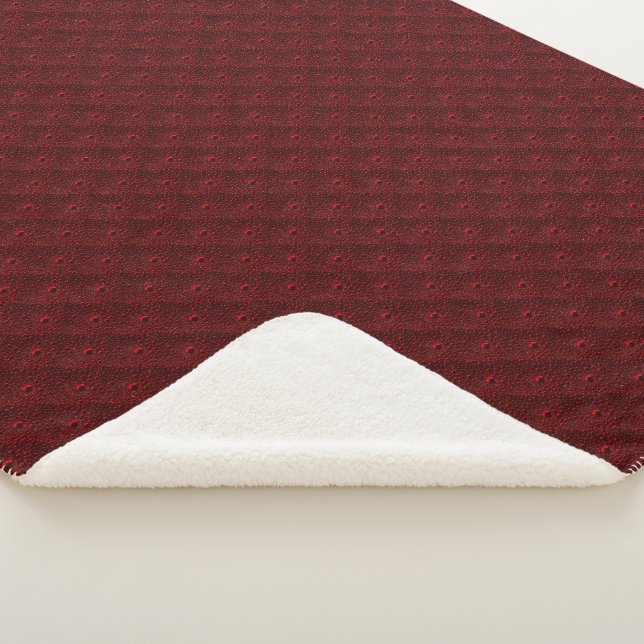 Couverture Sherpa Baisses d'eau sur le métal Crimson (3/4)