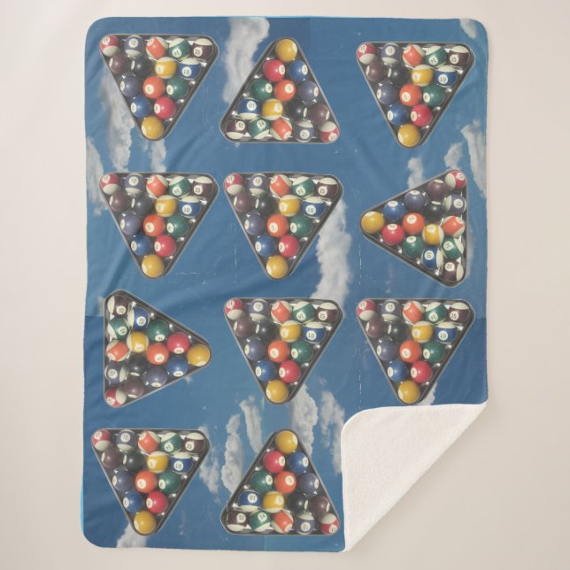 Couverture Sherpa Ballons de piscine dans le Sky Sherpa Blanket (Devant)