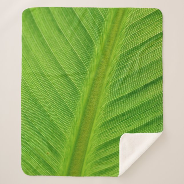 Couverture Sherpa Banana leaf leaf banana fibers (Devant)