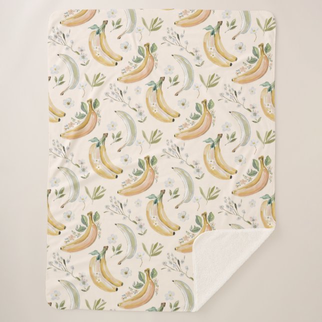 Couverture Sherpa Bananes pour Cerises (Devant)