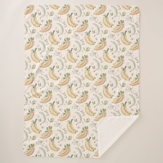 Couverture Sherpa Bananes pour Cerises (Devant)