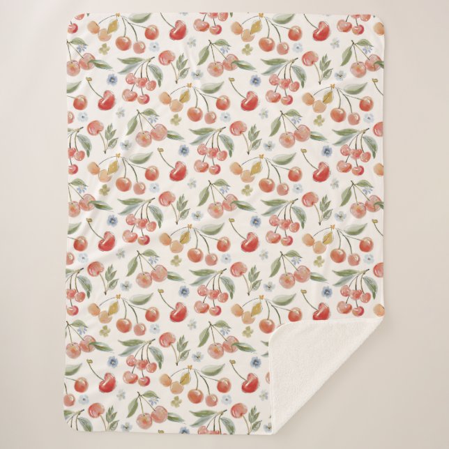 Couverture Sherpa Bananes pour Cerises (Devant)