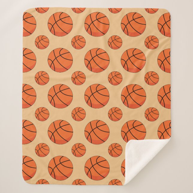 Couverture Sherpa Basket-ball (Devant)