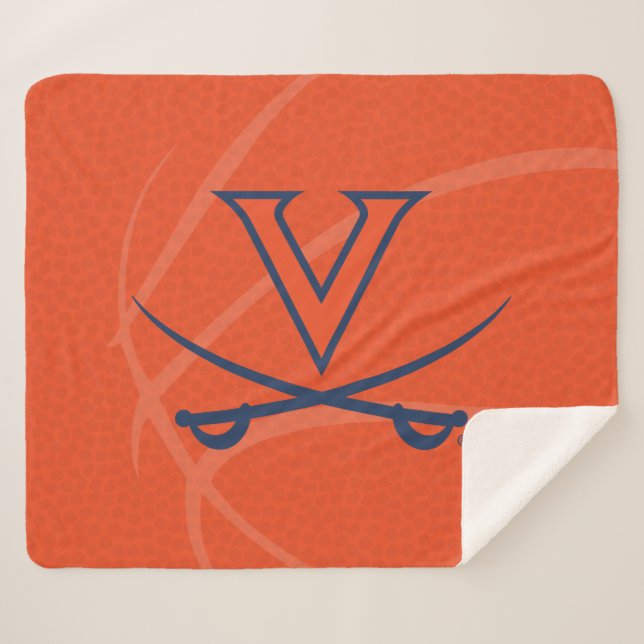 Couverture Sherpa Basketball des Cavaliers de Virginie (Devant (Horizontal))