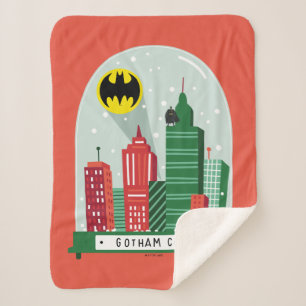 Couverture Sherpa Batman Gotham City™ - Graphique du Globe des neige