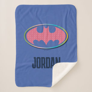 Couverture Sherpa Batman   Logo Pink Polka Dot