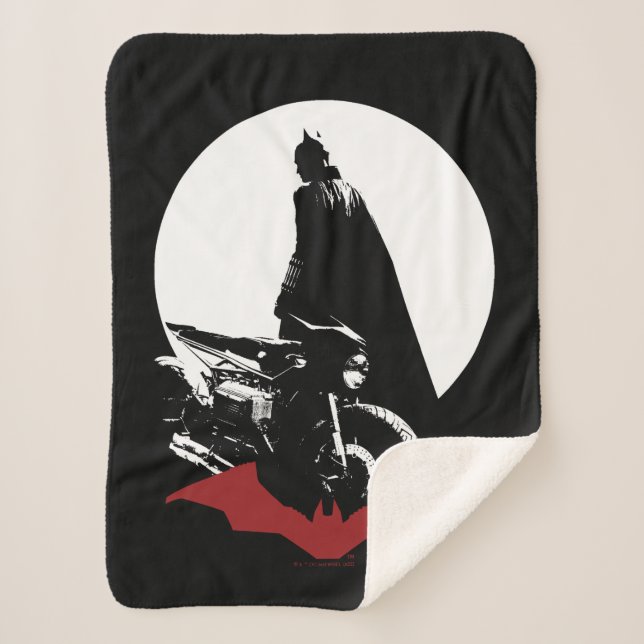Couverture Sherpa Batman Motorcycle Silhouette (Devant)