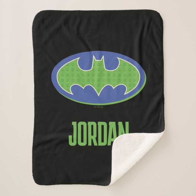 Couverture Sherpa Batman | Symbole pourpre et vert (Devant)