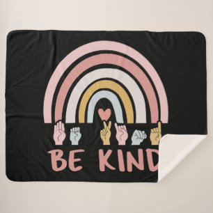 Couverture Sherpa Be Kind ASL III - Langue des Signes Américaine